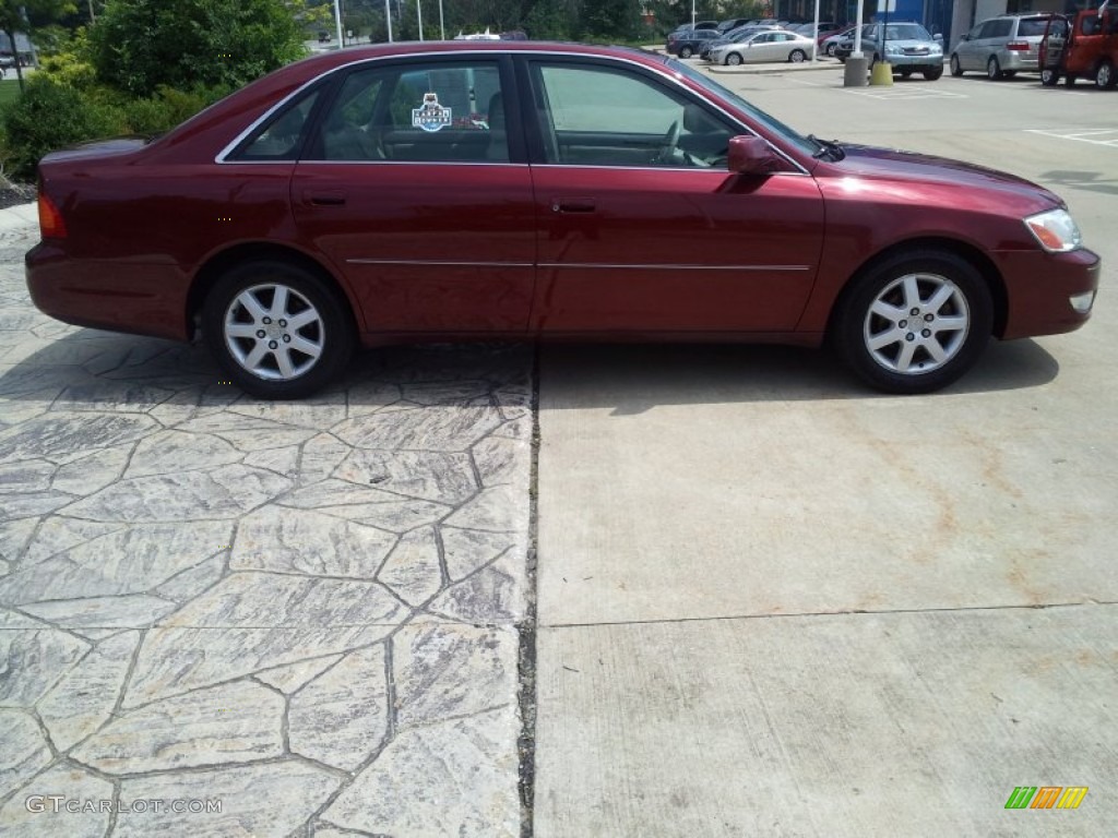 2002 Avalon XLS - Vintage Red Pearl / Taupe photo #4