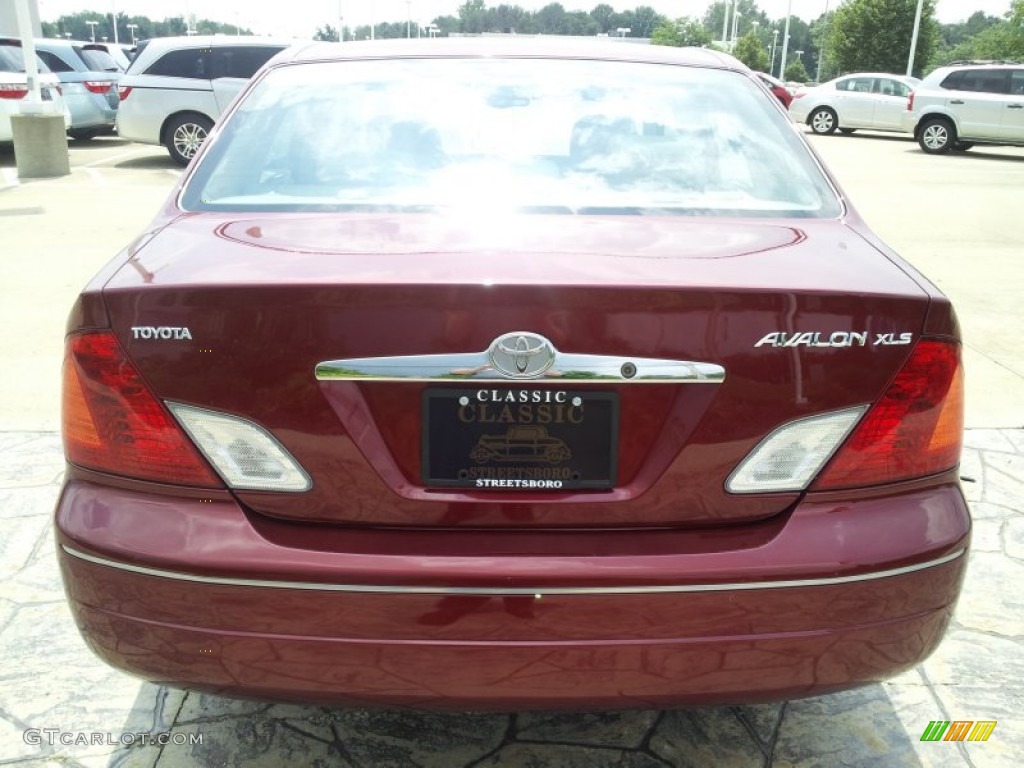 2002 Avalon XLS - Vintage Red Pearl / Taupe photo #6