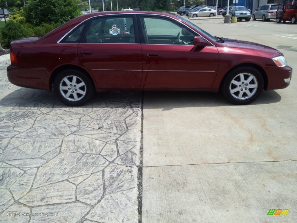 2002 Avalon XLS - Vintage Red Pearl / Taupe photo #14