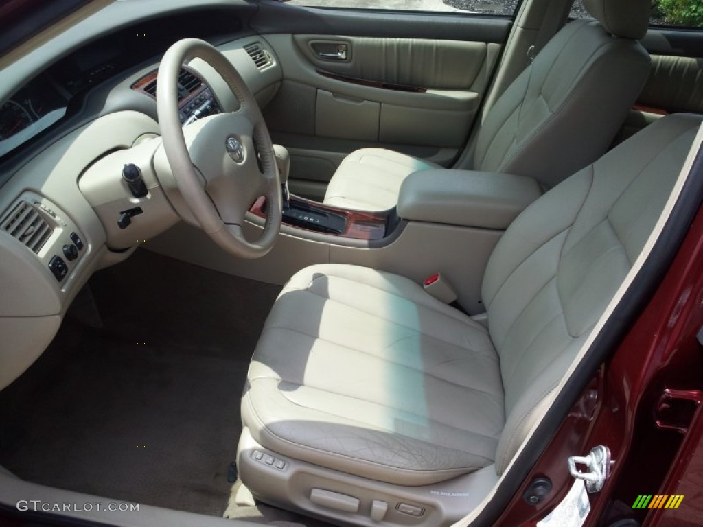 2002 Avalon XLS - Vintage Red Pearl / Taupe photo #26