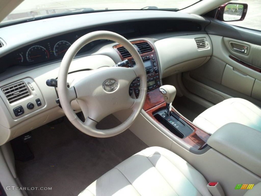 2002 Avalon XLS - Vintage Red Pearl / Taupe photo #27