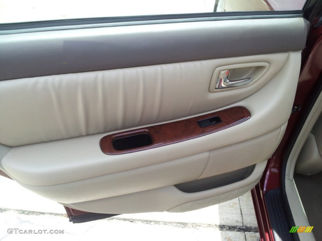 2002 Avalon XLS - Vintage Red Pearl / Taupe photo #38