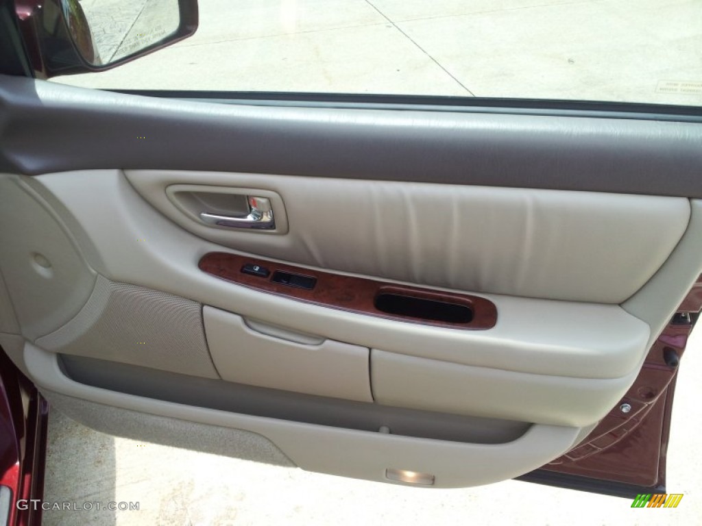 2002 Avalon XLS - Vintage Red Pearl / Taupe photo #42