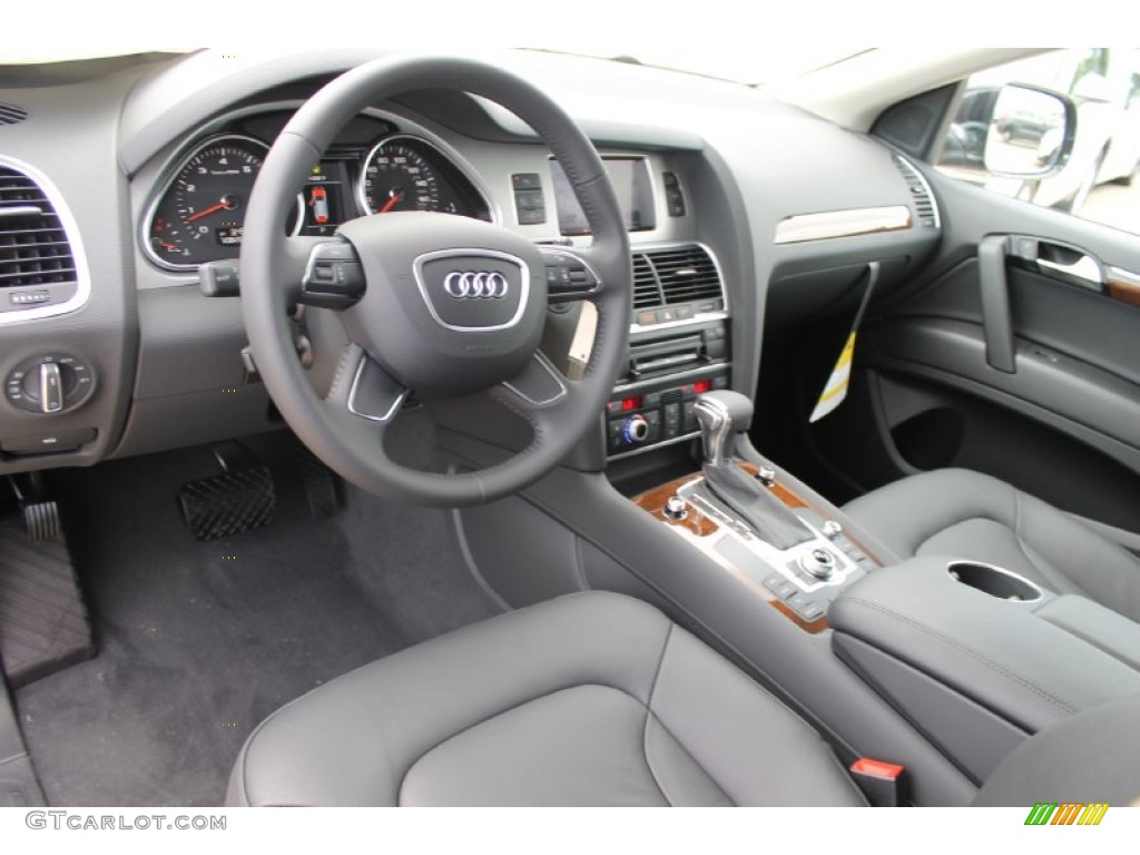 Black Interior 2013 Audi Q7 3.0 TFSI quattro Photo #83181442