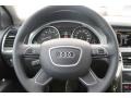 Black 2013 Audi Q7 3.0 TFSI quattro Steering Wheel