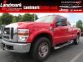 Red 2008 Ford F250 Super Duty XL SuperCab