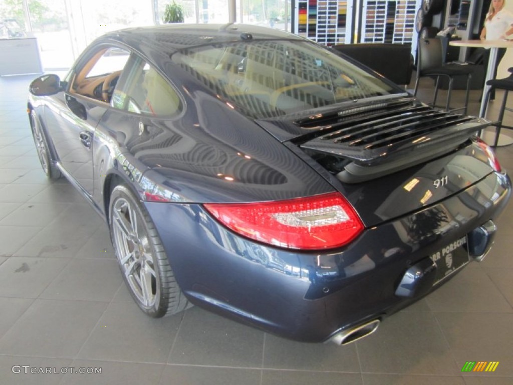 2012 911 Carrera Coupe - Dark Blue Metallic / Sand Beige photo #7