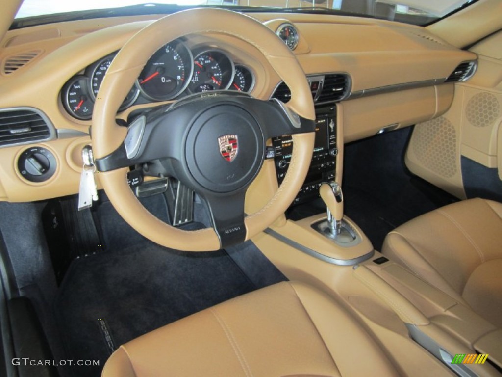 2012 911 Carrera Coupe - Dark Blue Metallic / Sand Beige photo #13