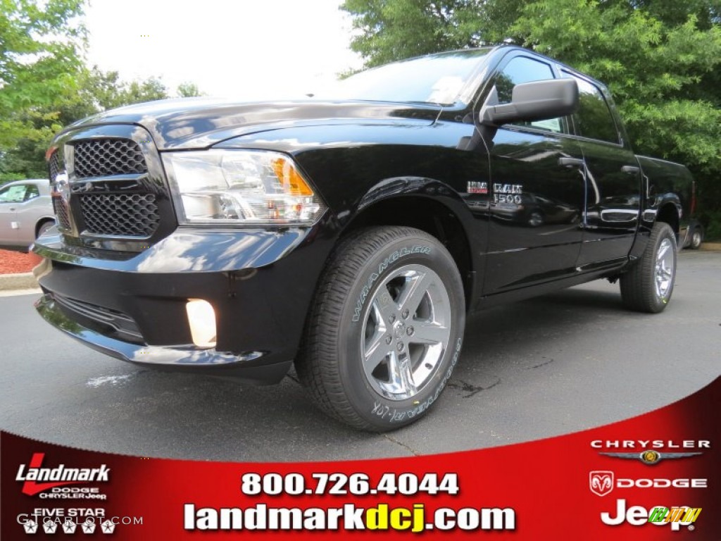 2013 1500 Express Crew Cab - Black / Black/Diesel Gray photo #1