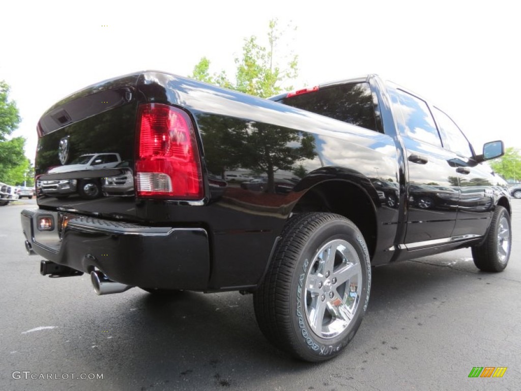 2013 1500 Express Crew Cab - Black / Black/Diesel Gray photo #3