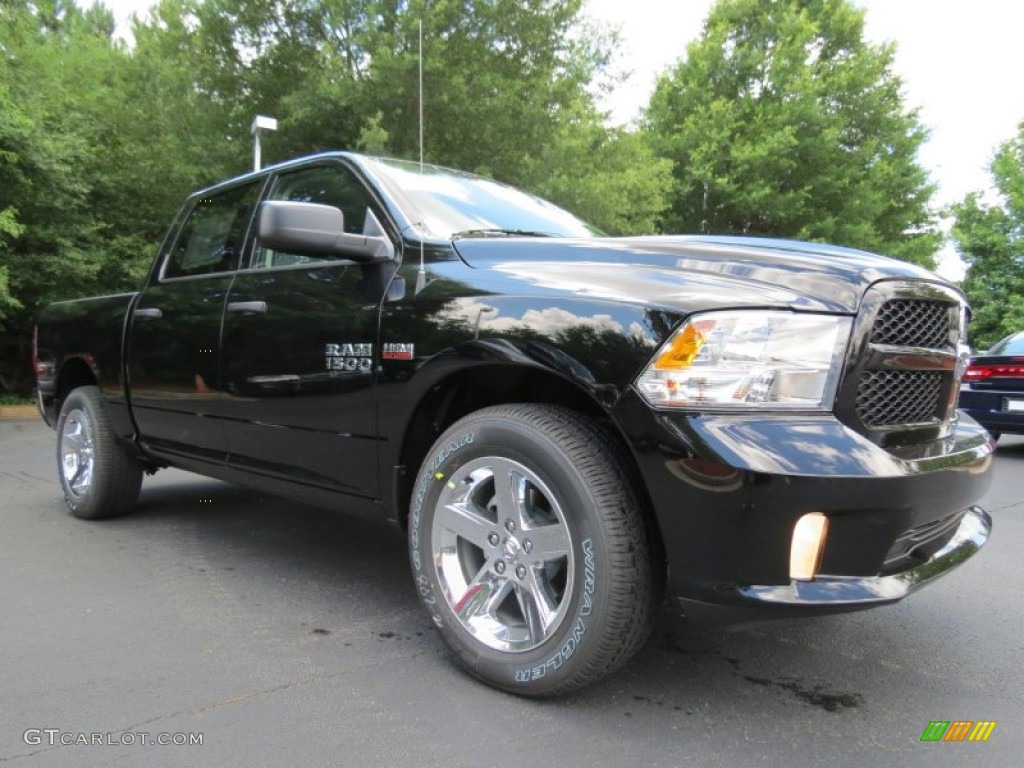2013 1500 Express Crew Cab - Black / Black/Diesel Gray photo #4