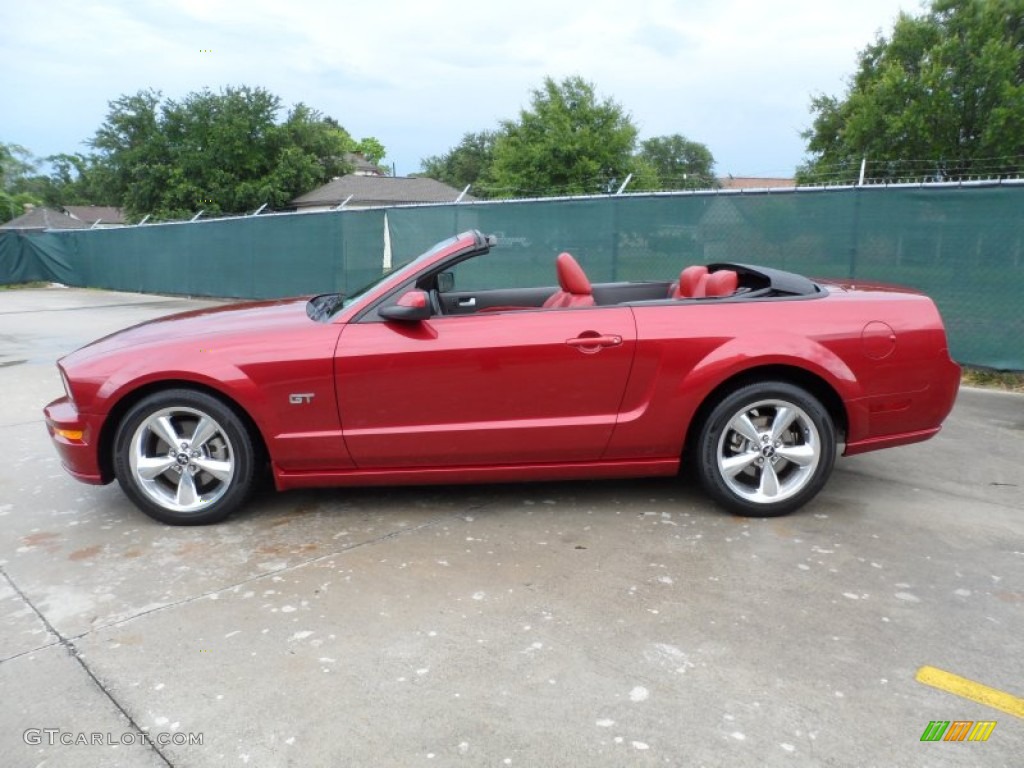 2006 Mustang GT Premium Convertible - Torch Red / Red/Dark Charcoal photo #6