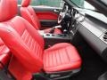2006 Ford Mustang Red/Dark Charcoal Interior Front Seat Photo
