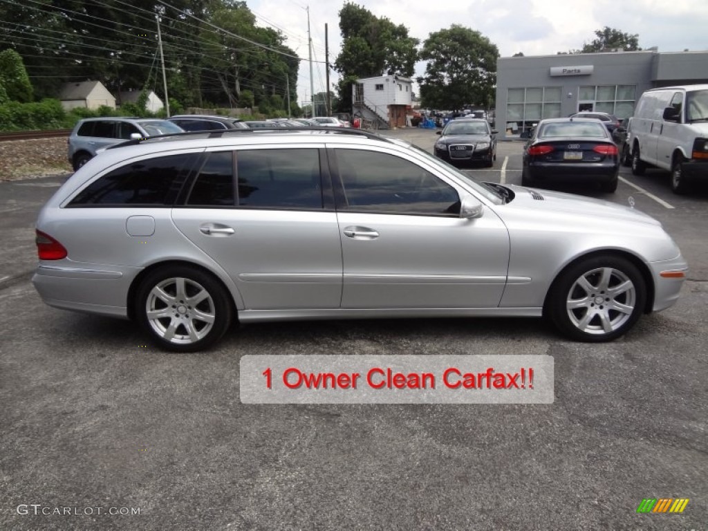 2008 E 350 4Matic Wagon - Iridium Silver Metallic / Black photo #2