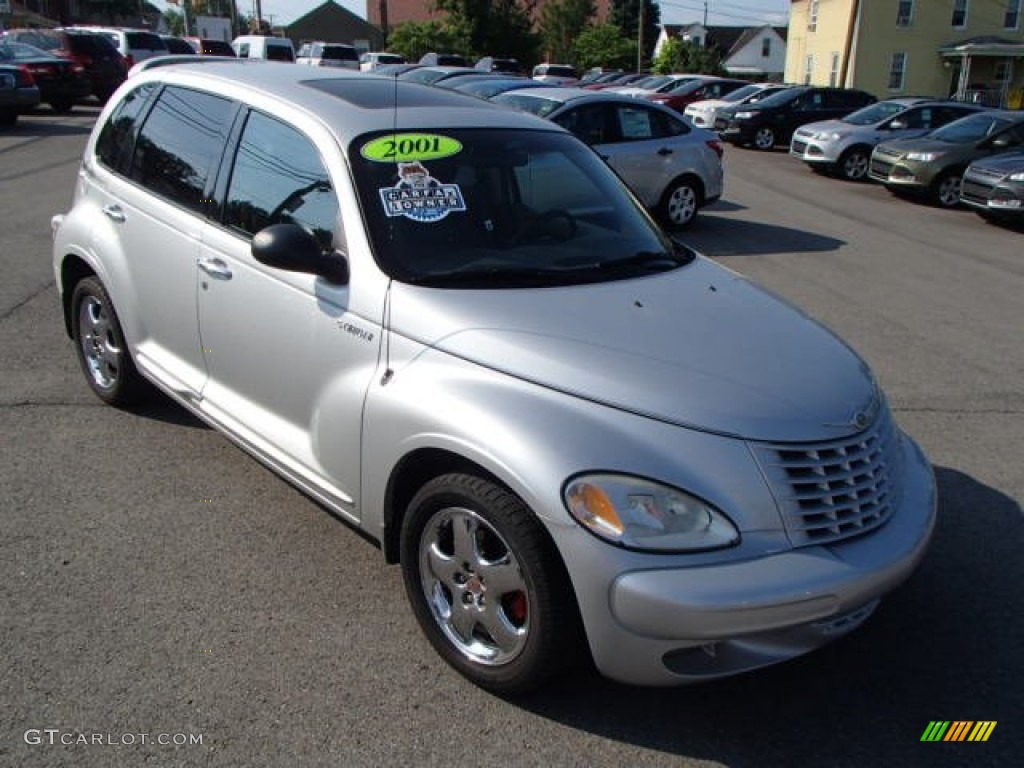 2001 PT Cruiser Limited - Bright Silver Metallic / Taupe/Pearl Beige photo #3