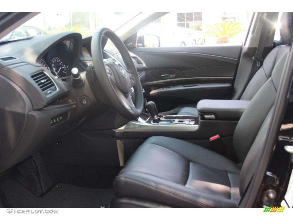 Ebony Interior 2014 Acura RLX Advance Package Photo #83191882