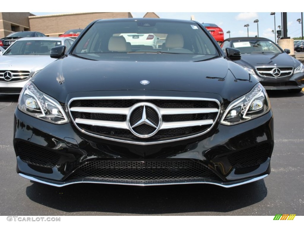 2014 E 350 4Matic Sport Sedan - Black / Grey/Black photo #2