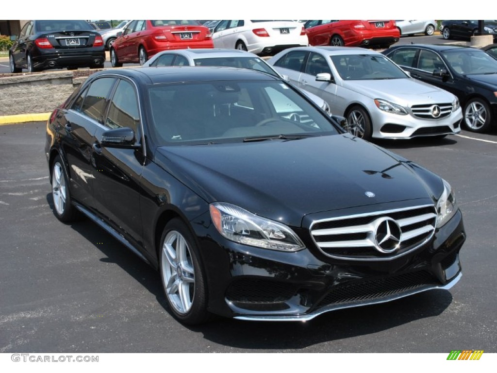 2014 E 350 4Matic Sedan - Black / Black photo #1