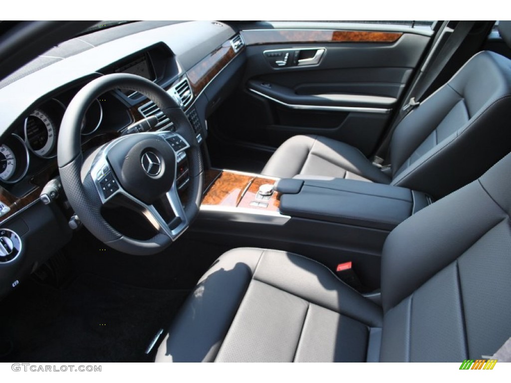 2014 E 350 4Matic Sedan - Black / Black photo #4