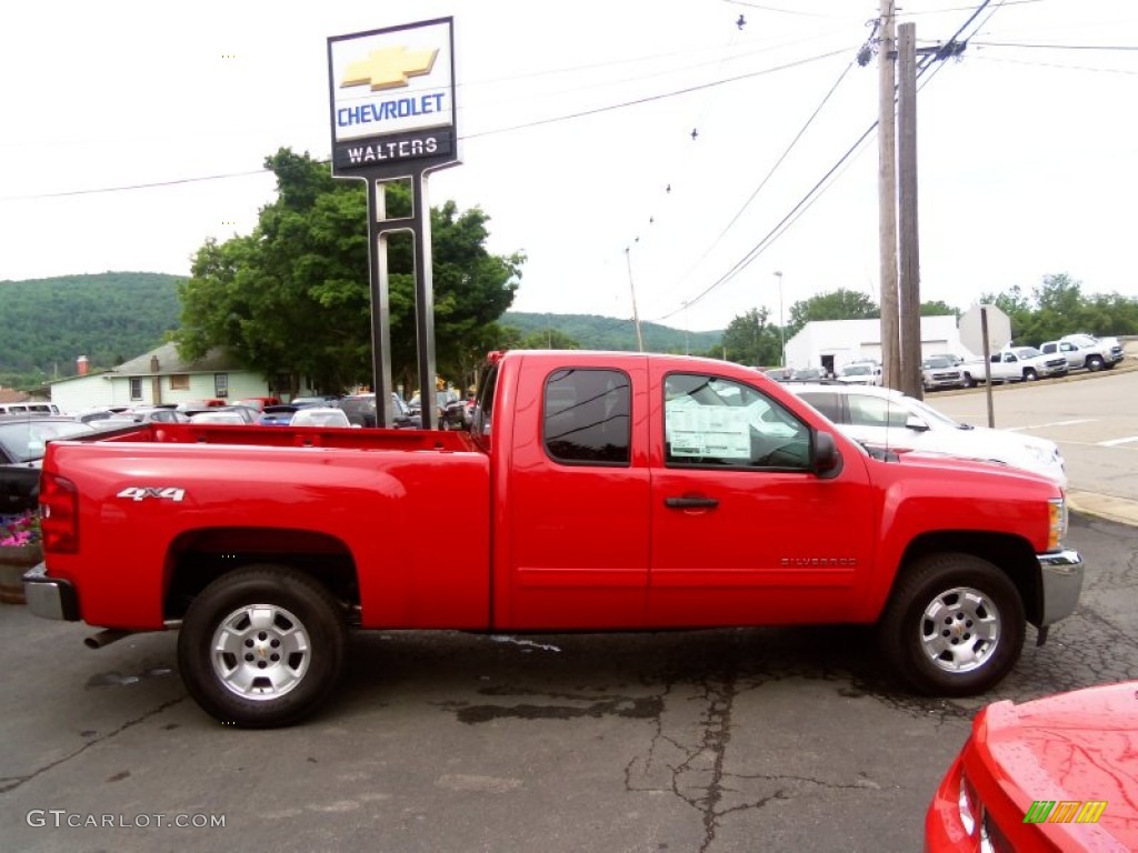 2013 Silverado 1500 LT Extended Cab 4x4 - Victory Red / Ebony photo #2