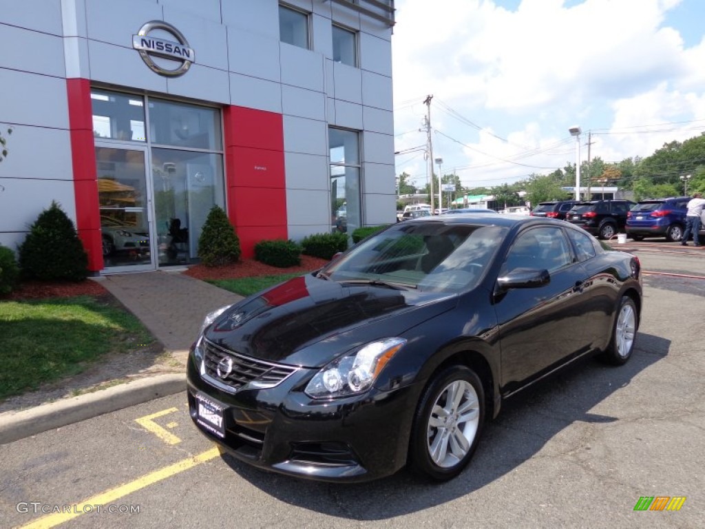 2012 Altima 2.5 S Coupe - Super Black / Charcoal photo #1