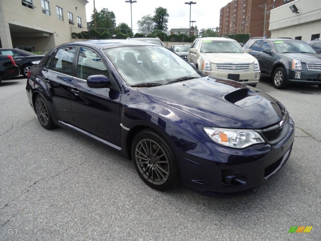 2012 Impreza WRX Premium 4 Door - WRX Plasma Blue / WRX Carbon Black photo #4