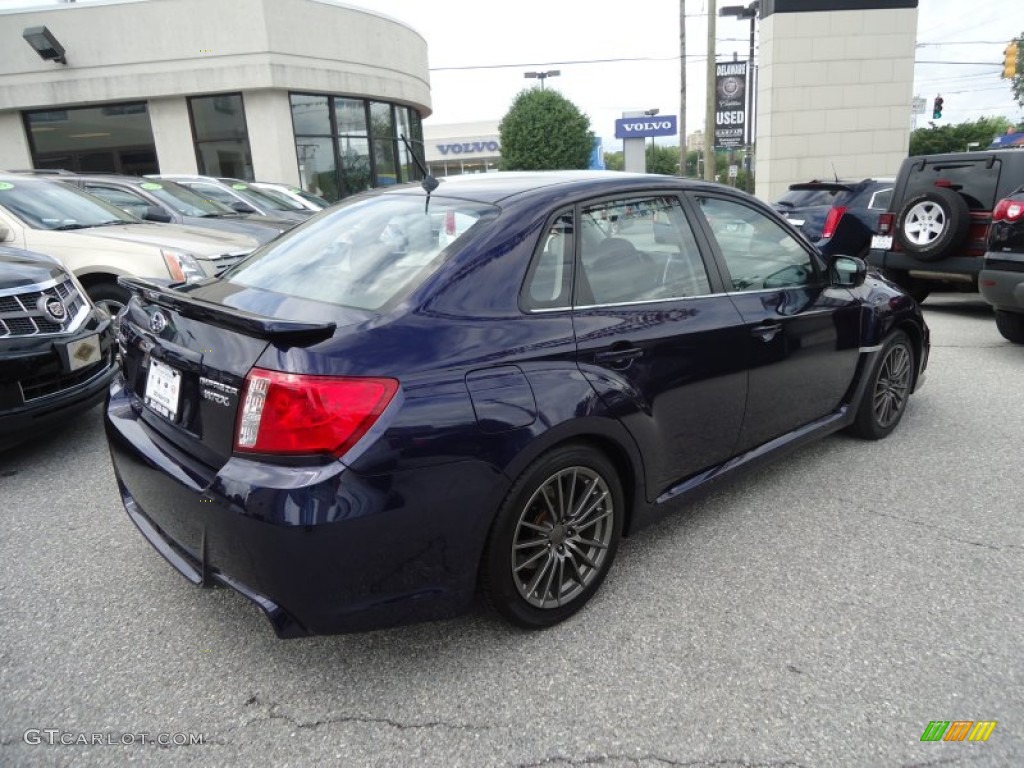 2012 Impreza WRX Premium 4 Door - WRX Plasma Blue / WRX Carbon Black photo #6