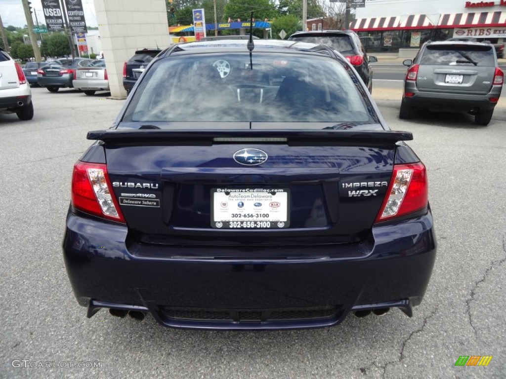 2012 Impreza WRX Premium 4 Door - WRX Plasma Blue / WRX Carbon Black photo #7