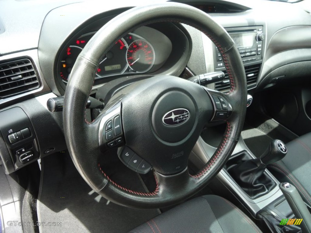 2012 Impreza WRX Premium 4 Door - WRX Plasma Blue / WRX Carbon Black photo #12
