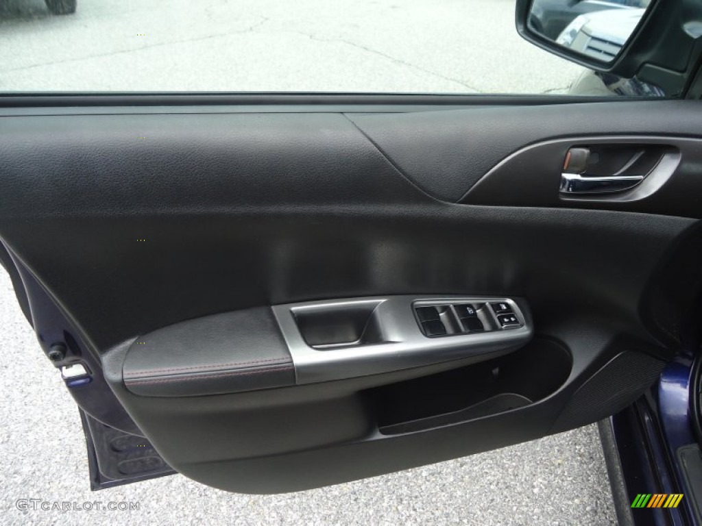 2012 Impreza WRX Premium 4 Door - WRX Plasma Blue / WRX Carbon Black photo #19