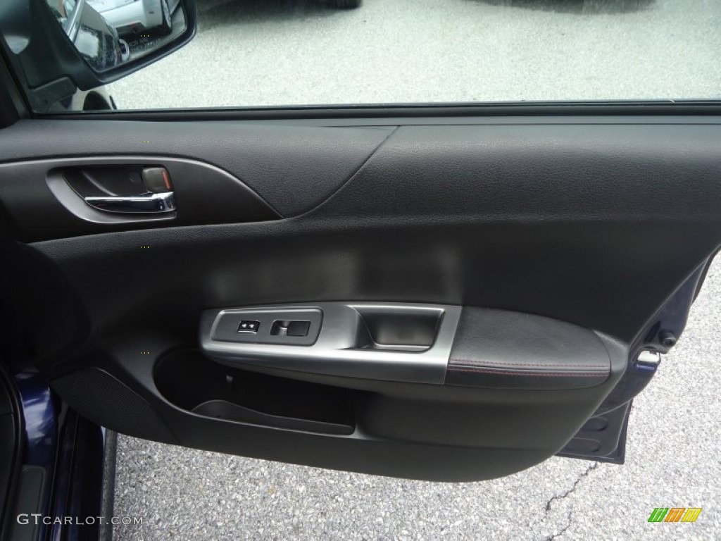 2012 Impreza WRX Premium 4 Door - WRX Plasma Blue / WRX Carbon Black photo #20