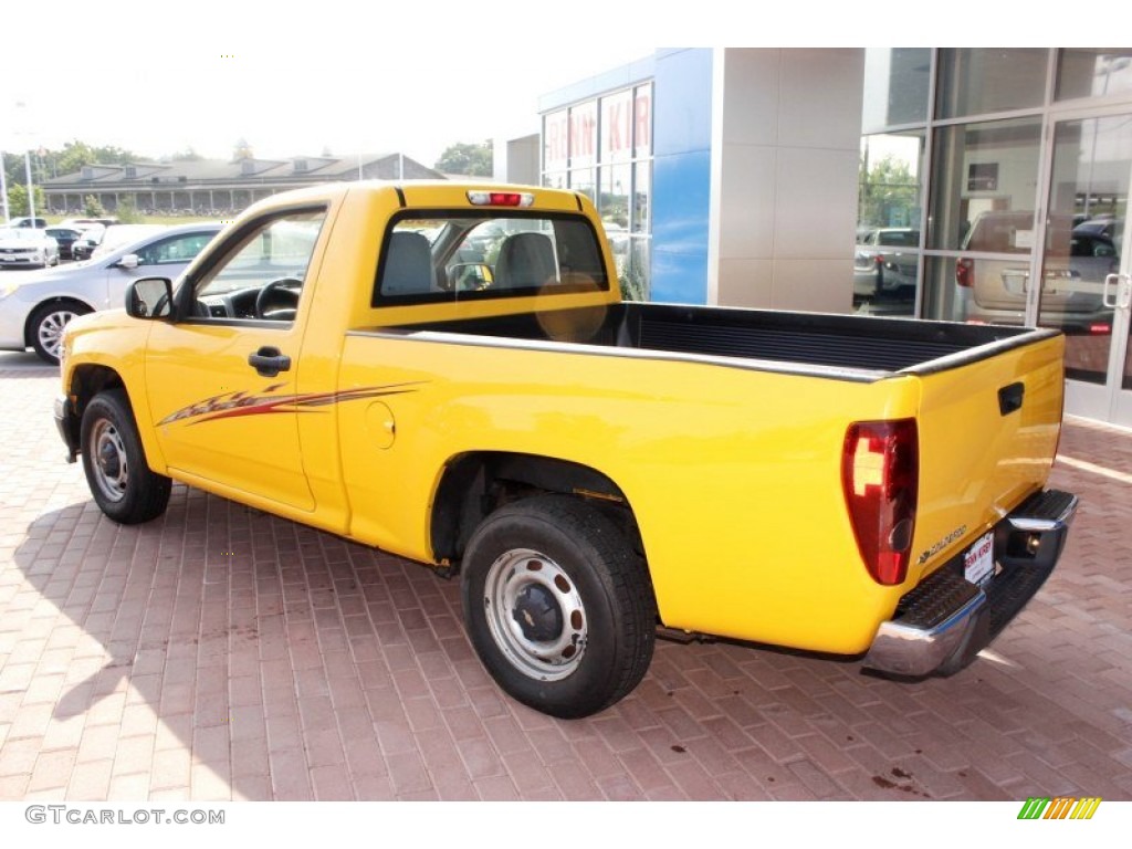 2007 Colorado LS Regular Cab - Yellow / Medium Pewter photo #2