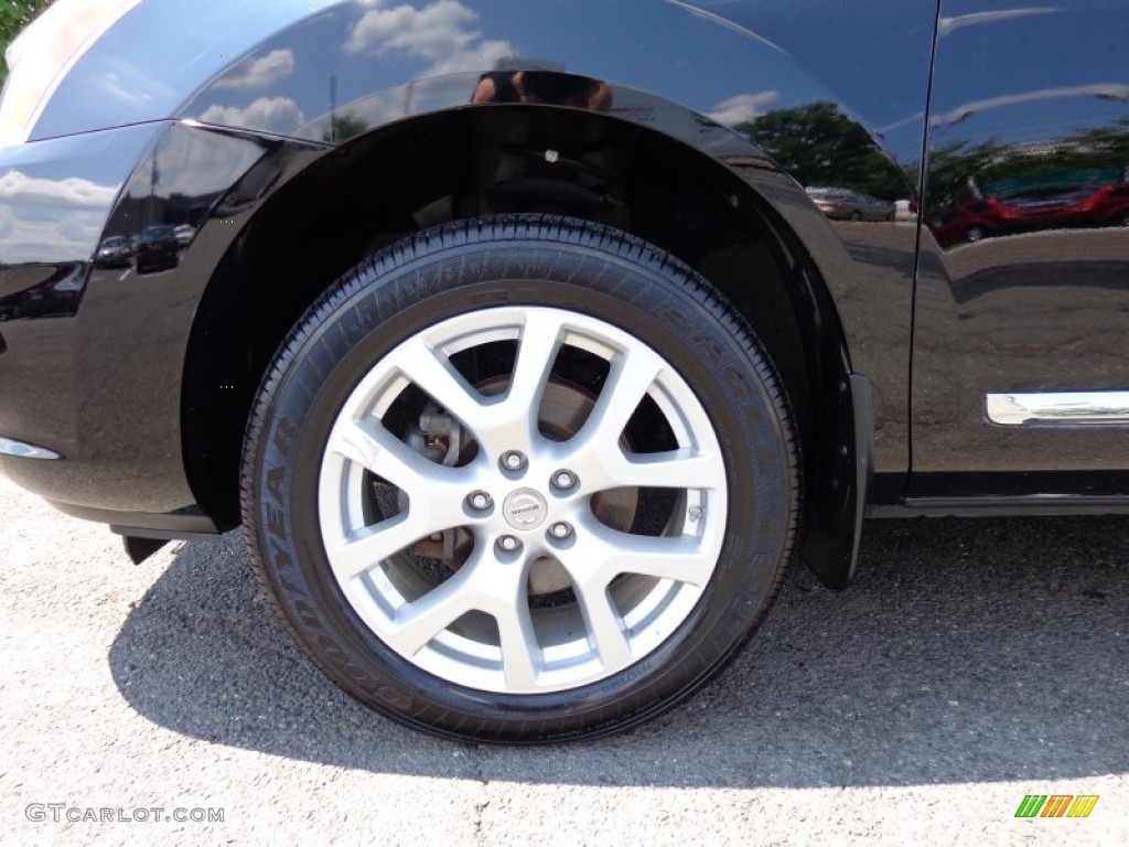 2011 Rogue SL AWD - Wicked Black / Black photo #7