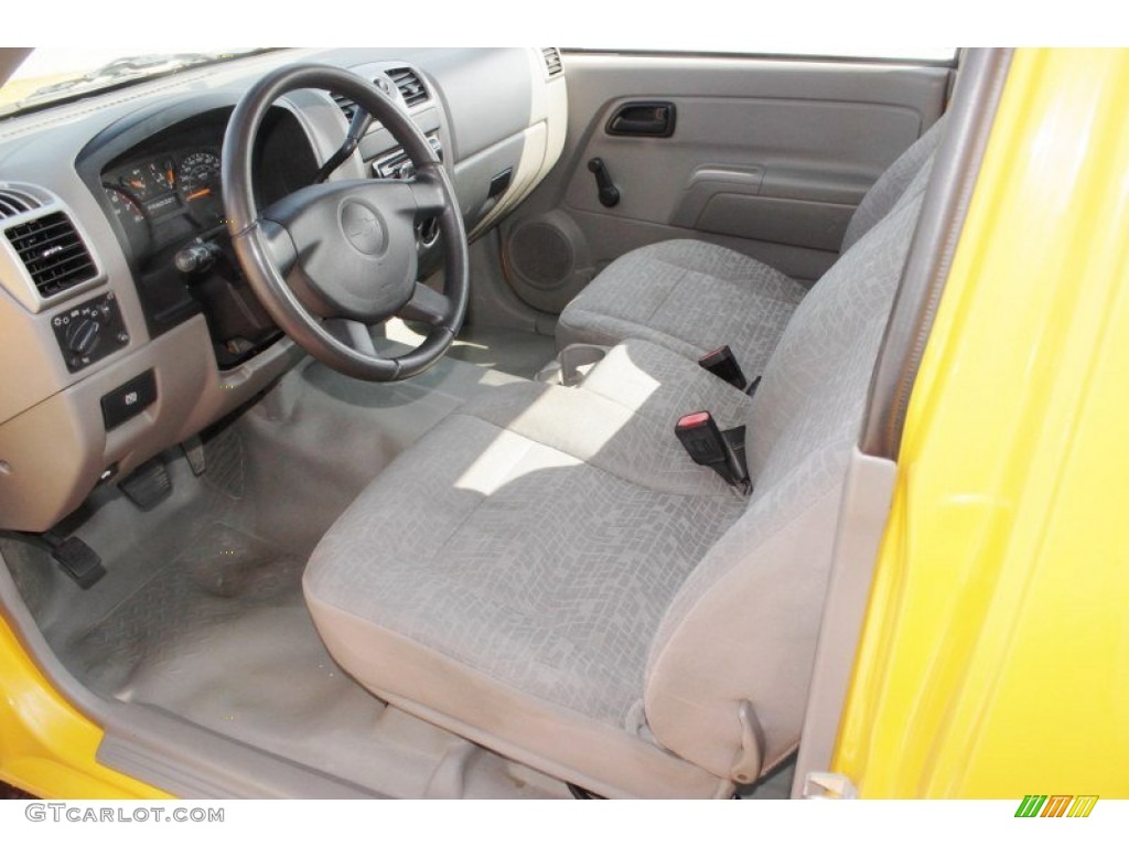 2007 Colorado LS Regular Cab - Yellow / Medium Pewter photo #7