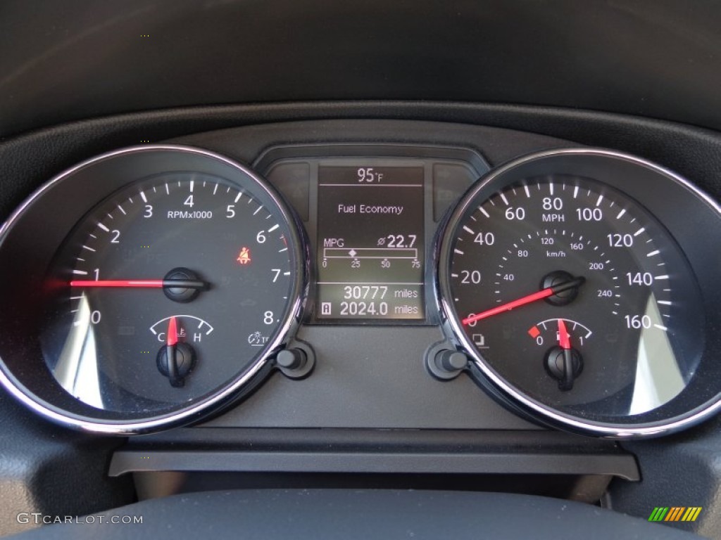 2011 Rogue SL AWD - Wicked Black / Black photo #14
