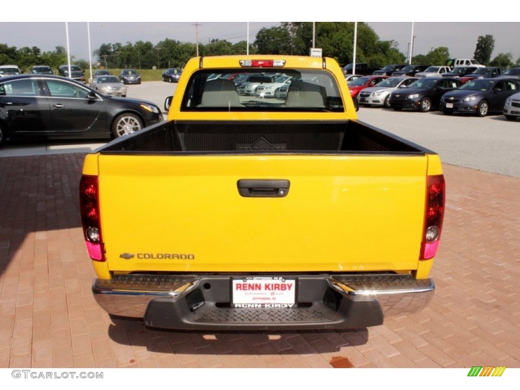 2007 Colorado LS Regular Cab - Yellow / Medium Pewter photo #14