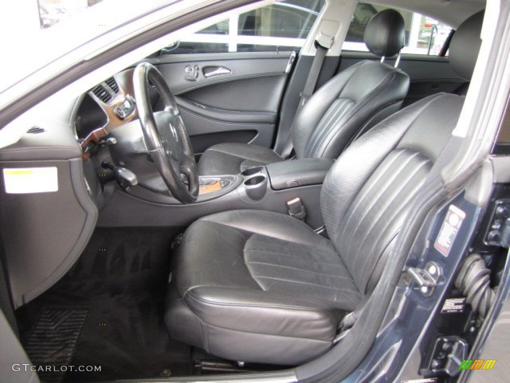2006 CLS 500 - Capri Blue Metallic / Black photo #3
