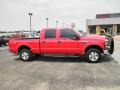 2010 Vermillion Red Ford F250 Super Duty XLT Crew Cab 4x4  photo #1