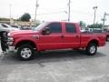 2010 Vermillion Red Ford F250 Super Duty XLT Crew Cab 4x4  photo #4