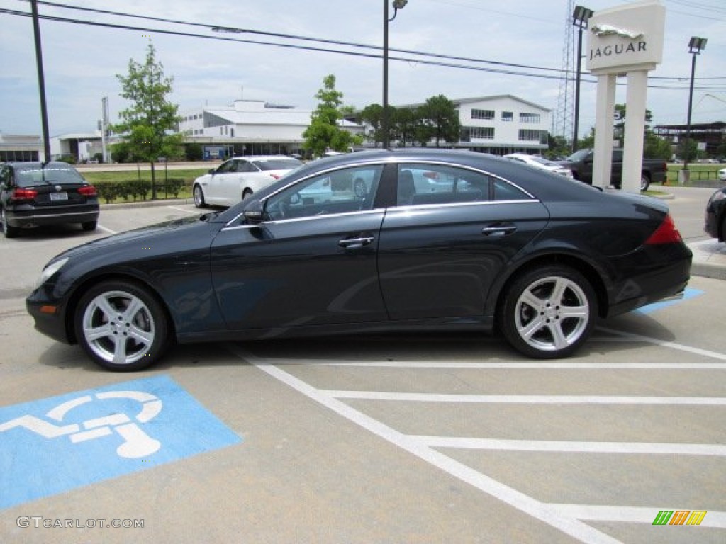 2006 CLS 500 - Capri Blue Metallic / Black photo #9
