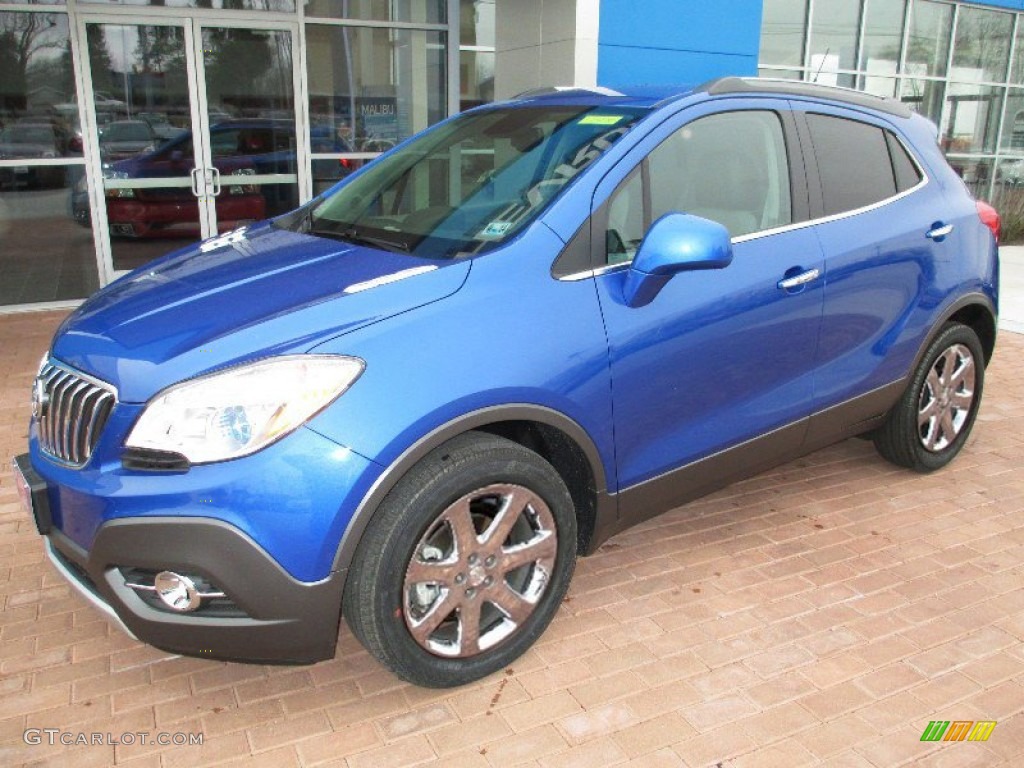 2013 Encore Premium AWD - Brilliant Blue Metallic / Ebony photo #10