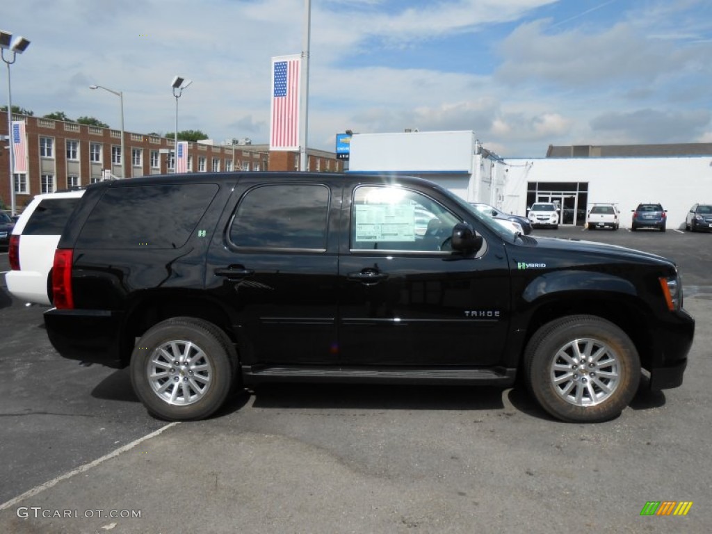 Black 2013 Chevrolet Tahoe Hybrid 4x4 Exterior Photo #83197107