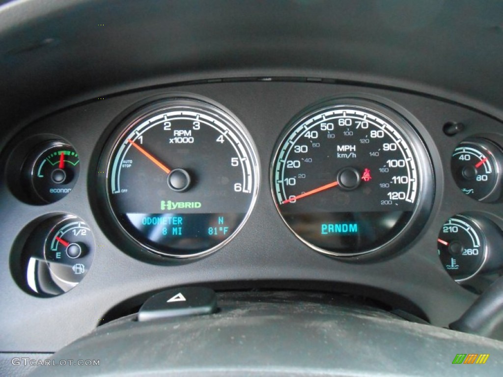 2013 Chevrolet Tahoe Hybrid 4x4 Gauges Photo #83197299