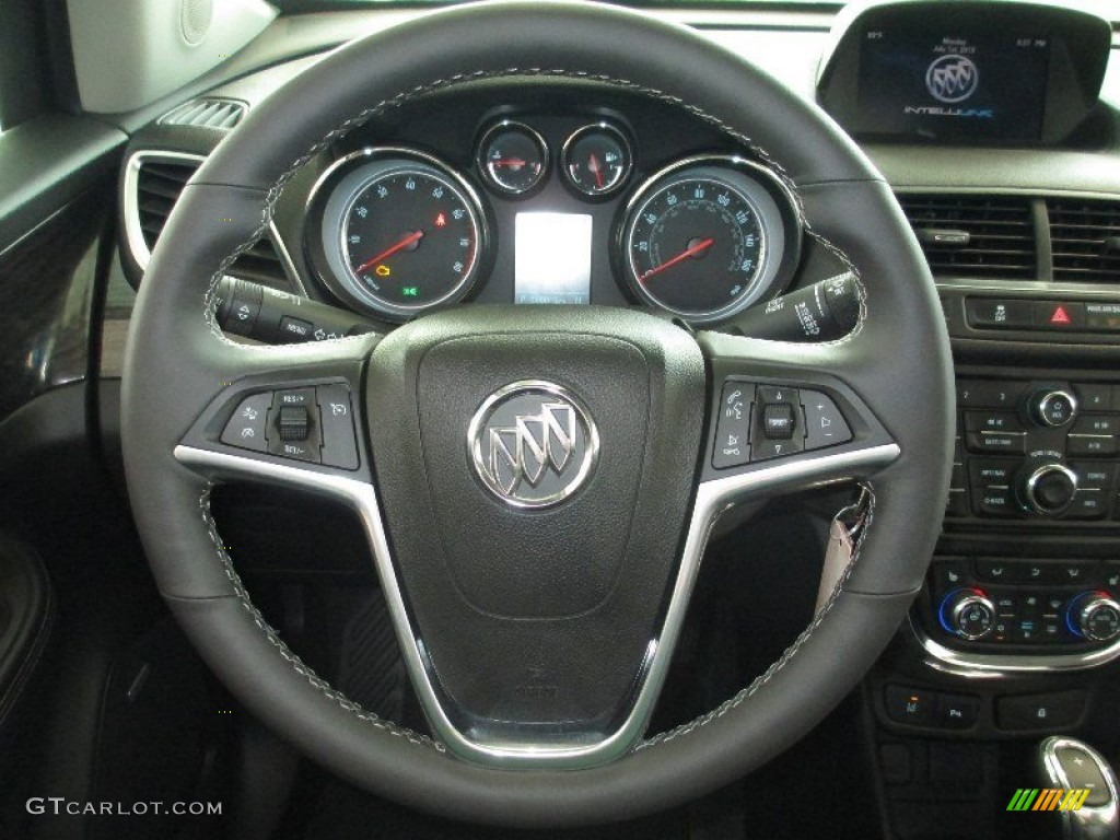 2013 Buick Encore Premium AWD Ebony Steering Wheel Photo #83197338