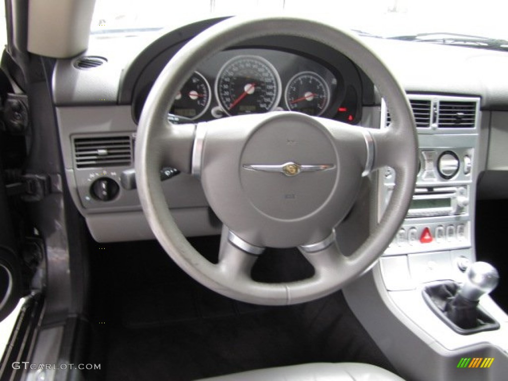 2004 Chrysler Crossfire Limited Coupe Dark Slate Gray/Medium Slate Gray Steering Wheel Photo #83198079