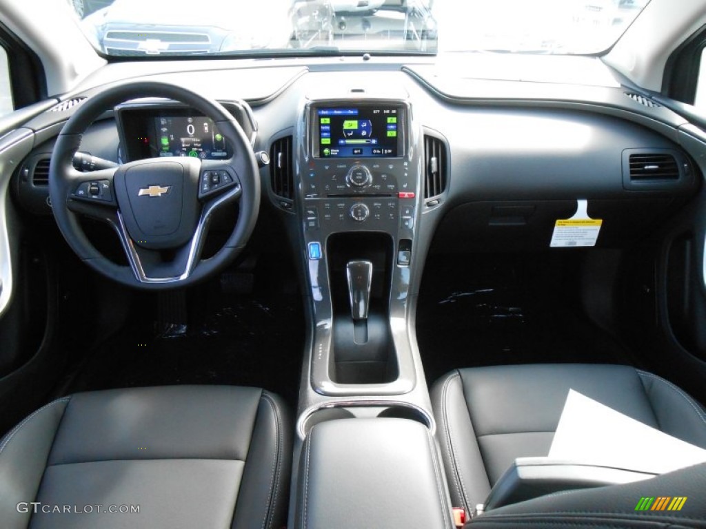 2013 Chevrolet Volt Standard Volt Model Jet Black/Dark Accents Dashboard Photo #83198112
