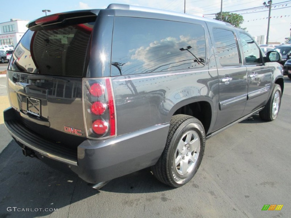 2008 Yukon XL Denali AWD - Dark Slate Metallic / Cocoa/Light Cashmere photo #3