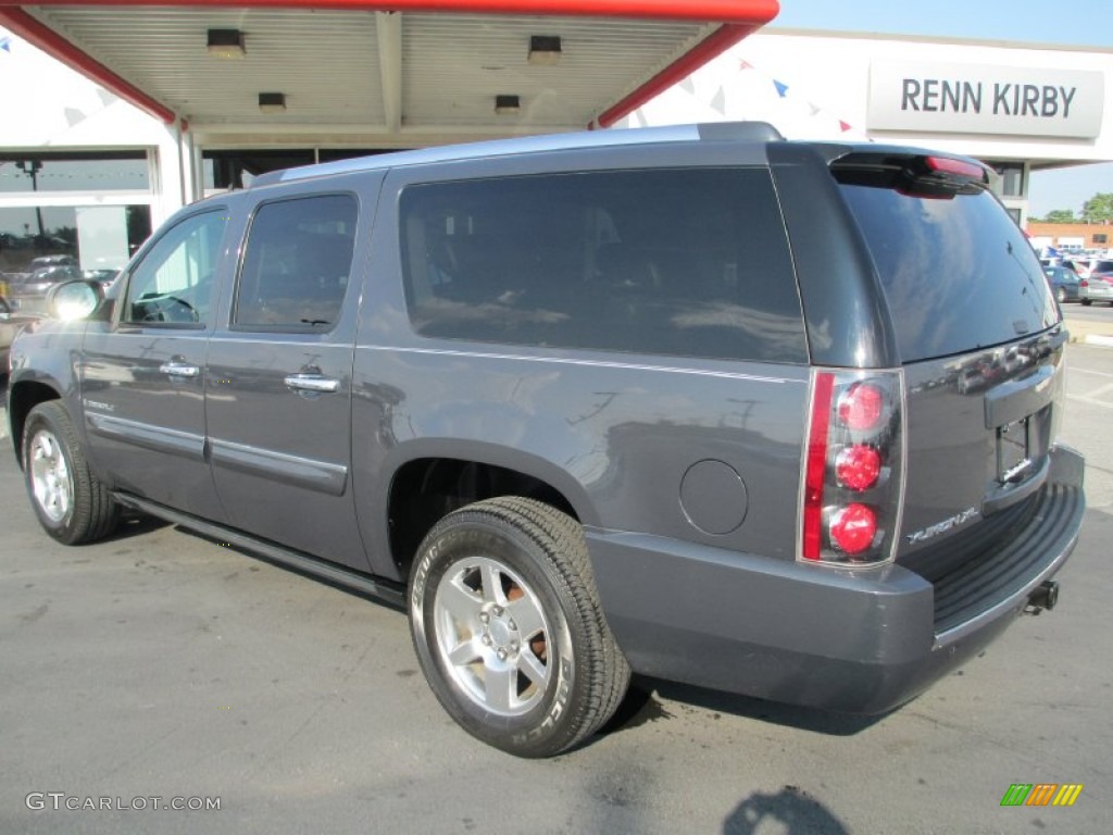 2008 Yukon XL Denali AWD - Dark Slate Metallic / Cocoa/Light Cashmere photo #16