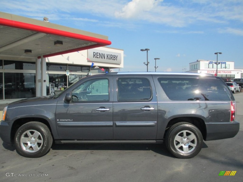 2008 Yukon XL Denali AWD - Dark Slate Metallic / Cocoa/Light Cashmere photo #17