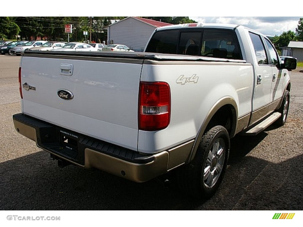 2007 F150 King Ranch SuperCrew 4x4 - Oxford White / Castano Brown Leather photo #11